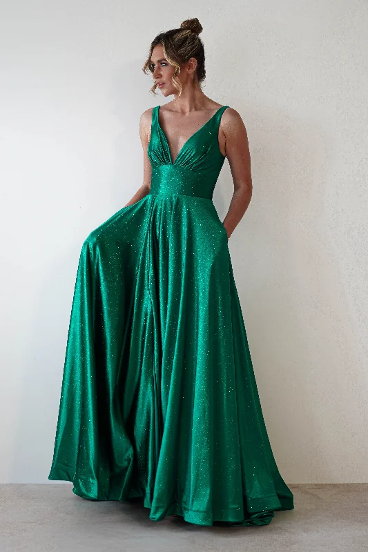 Price Blitz Penelope Glitter Princess Gown | Green