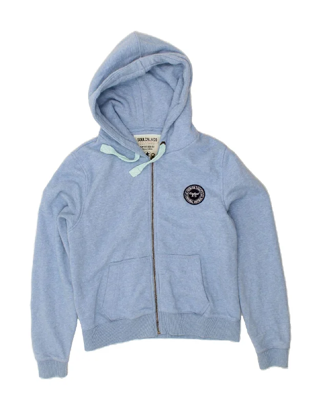 Exclusive Offers SOULCAL&CO Womens Zip Hoodie Sweater UK 16 Large Blue Cotton
