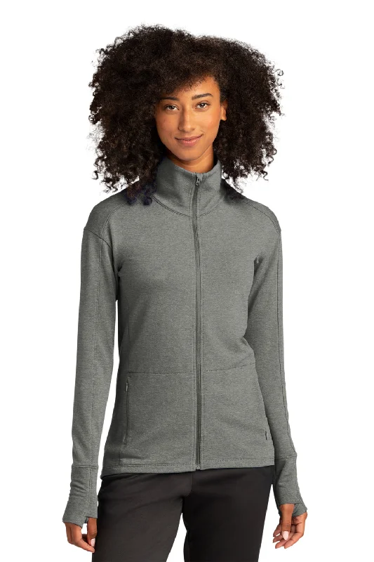 Don't Miss Sport-Tek Womens Flex Fleece Moisture Wicking Full Zip Sweatshirt w/ Pockets - Heather Light Grey Don't Miss Sport-Tek Womens Flex Fleece Moisture Wicking Full Zip Sweatshirt w/ Pockets - Heather Light Grey