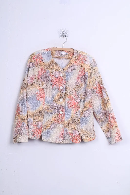 Referral Discount BIOT Womens 21 D42 Jacket (L/XL)  Embroidered Summer Elegant Strech