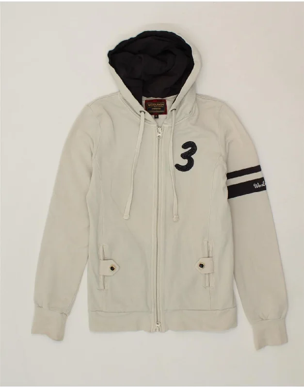 Exclusive Online Offer WOOLRICH Womens Graphic Zip Hoodie Sweater UK 10 Small Off White Cotton Exclusive Online Offer WOOLRICH Womens Graphic Zip Hoodie Sweater UK 10 Small Off White Cotton