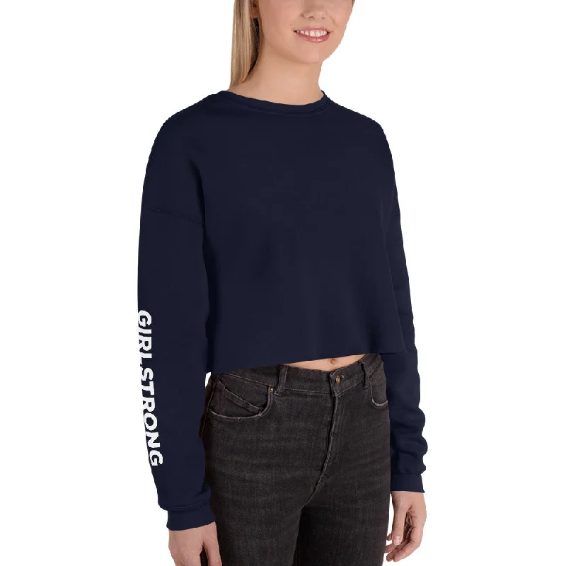 Savings Alert EVERYDAY FLEECE CROPPED SWEATSHIRT NAVY