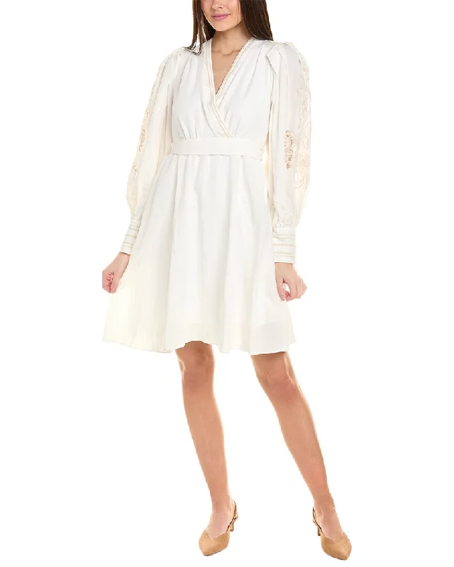 Mega Sale Kobi Halperin Hazel Linen-Blend A-Line Dress