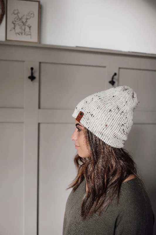 Special Promotion Woodland Knit Beanie - Ivory Tweed