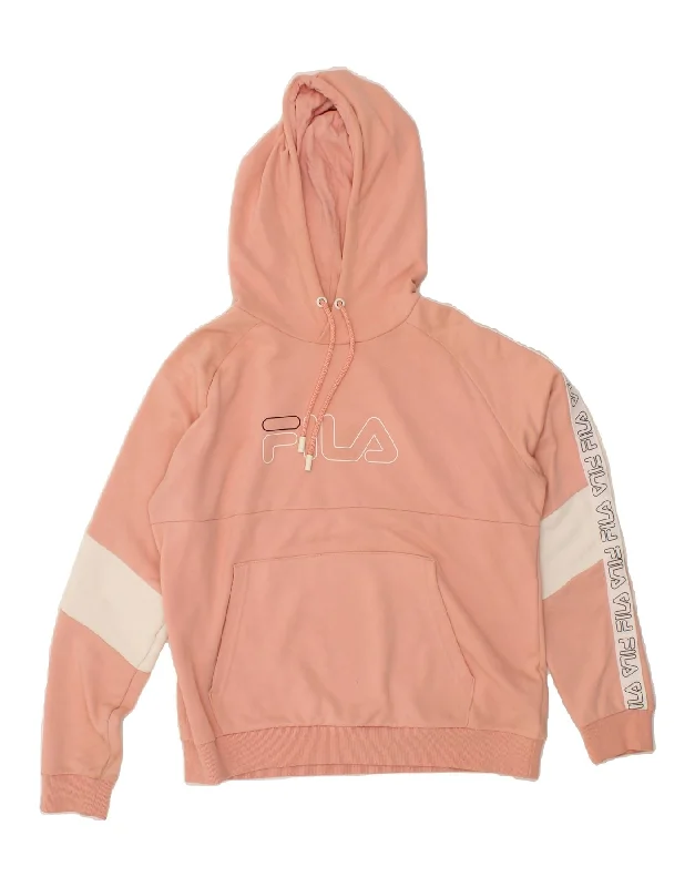 Midnight Madness FILA Womens Graphic Hoodie Jumper UK 16 Large Pink Colourblock Cotton Midnight Madness FILA Womens Graphic Hoodie Jumper UK 16 Large Pink Colourblock Cotton