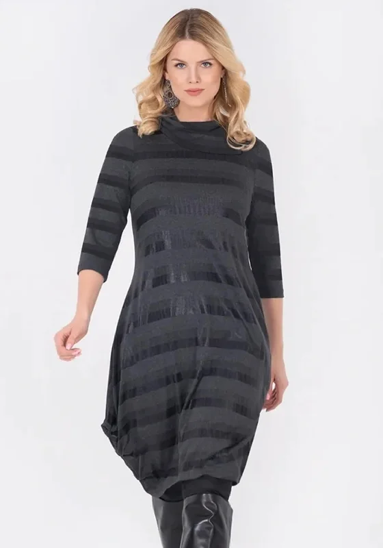 Price Break Ever Sassy Balloon Hem Jersey Midi Dress, Charcoal