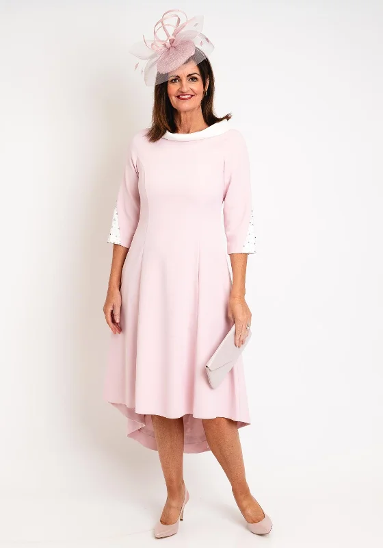 Final Markdown Lizabella Cowl Neck Dipped Hem Dress, Blush