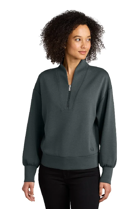 Buy More, Save More Ogio Womens Transcend 1/4 Zip Sweatshirt - Tarmac Grey - New