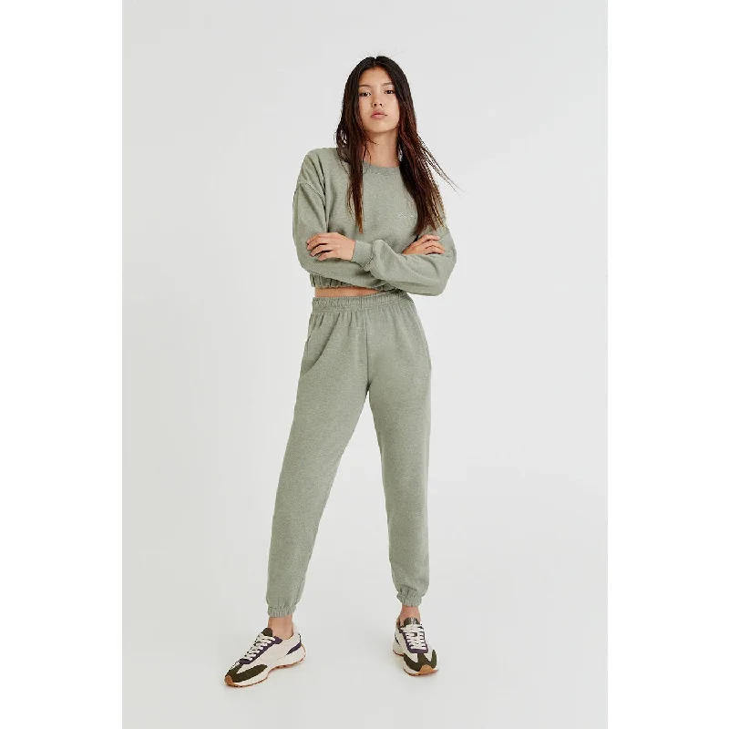 Today’s Deal PB Cropped STWD Green Sweatshirt