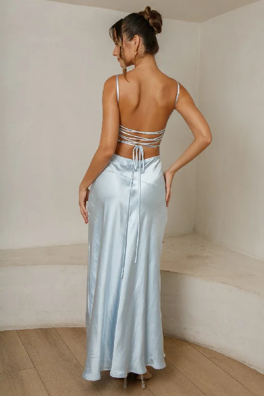 Savings Galore Mime Maxi Dress - Sky Blue