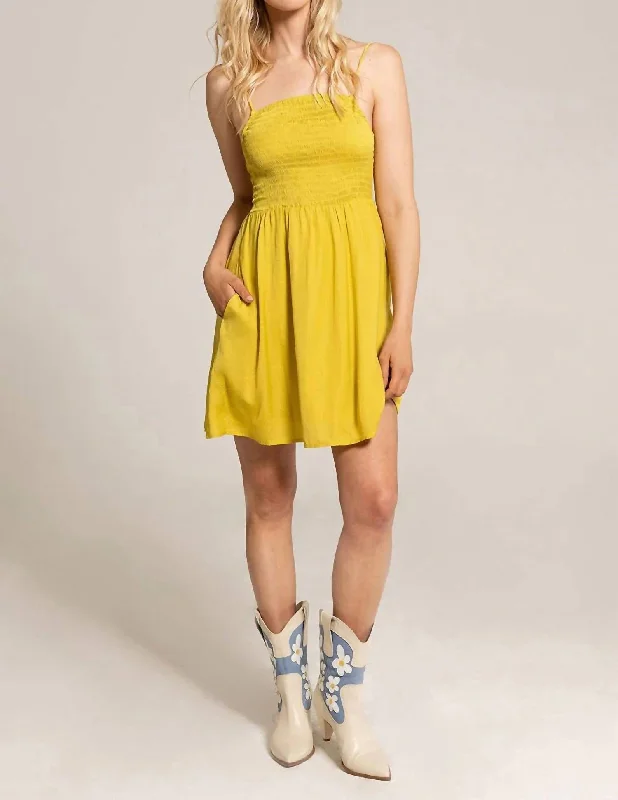 Low Prices Ada Mini Tank Dress In Yellow
