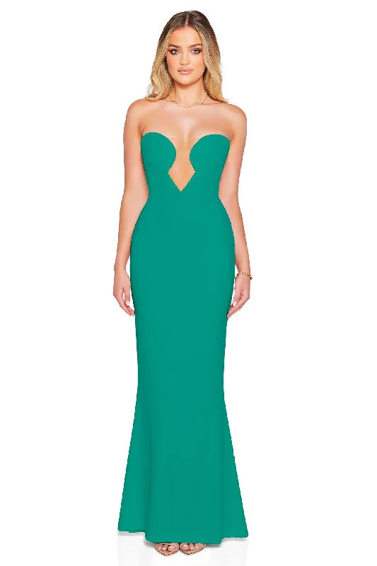 Limited Stock Nookie Minx Gown - Emerald