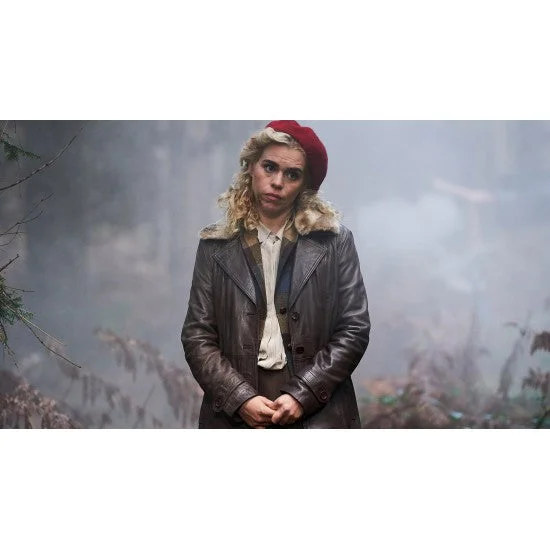 Savings Galore I Hate Suzie Pickles Brown Leather Coat