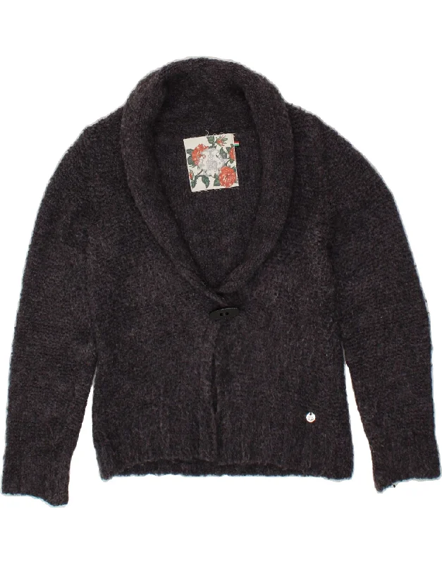 Take Advantage RIFLE Womens Crop Cardigan Sweater UK 12 Medium Navy Blue Alpaca Wool Take Advantage RIFLE Womens Crop Cardigan Sweater UK 12 Medium Navy Blue Alpaca Wool