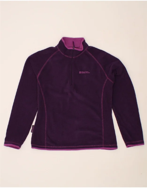 Take Advantage MOUNTAIN WAREHOUSE Womens Zip Neck Fleece Jumper UK 14 Large Purple