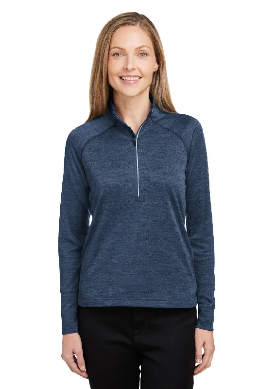 Bargain Blast Spyder Womens Mission 1/4 Zip Sweatshirt w/ Pockets - Frontier Blue