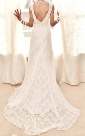 Flash Deals David's Bridal Allover beaded trumpet gown