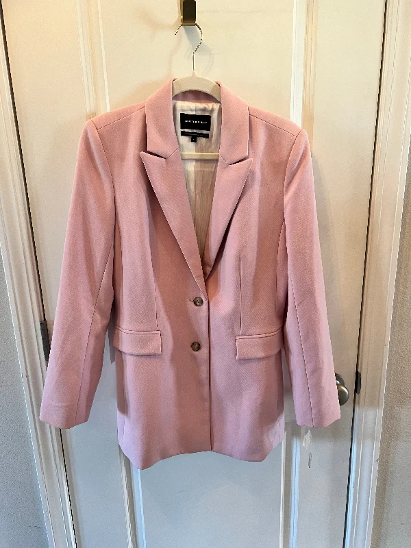 Markdown Madness Something Navy Oversized Blazer Women’s Size XS Light Pastel Pink