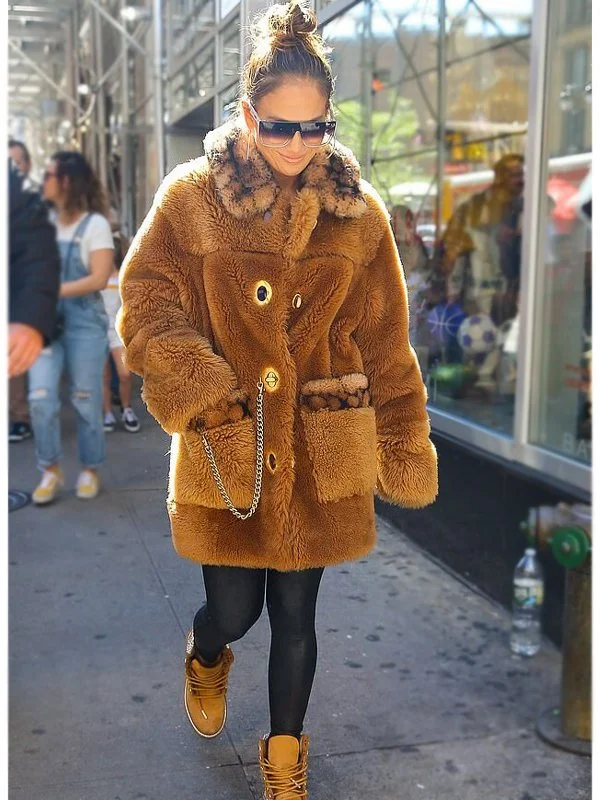 Extra Savings Jennifer Lopez Faux Fur Coat