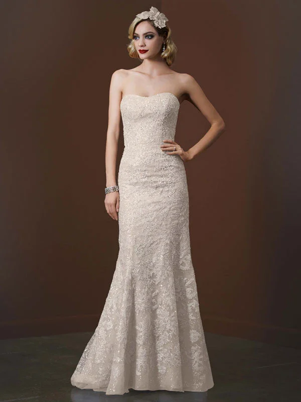 Bonus Savings David's Bridal BRAND NEW - Galina Signature Strapless Trumpet Seq