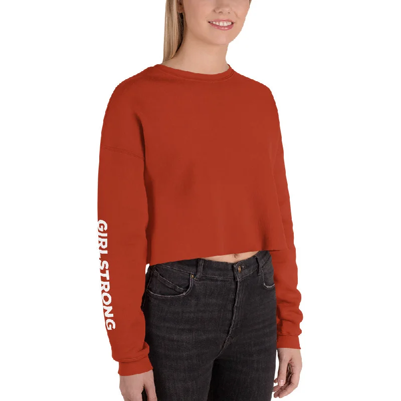 Amazing Deals EVERYDAY FLEECE CROPPED SWEATSHIRT BRICK