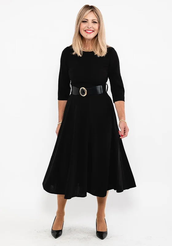Special Discount Seventy1 A-Line Midi Dress, Black