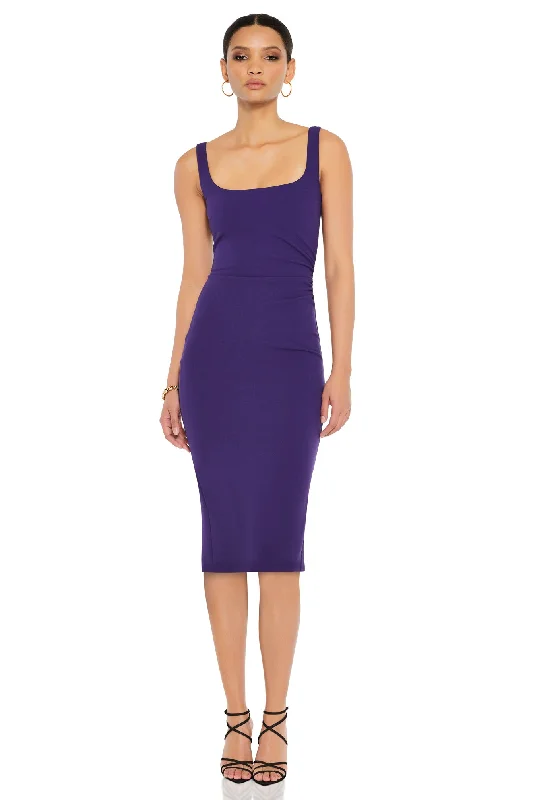 Hurry In Nookie Glory Midi Dress - Amethyst