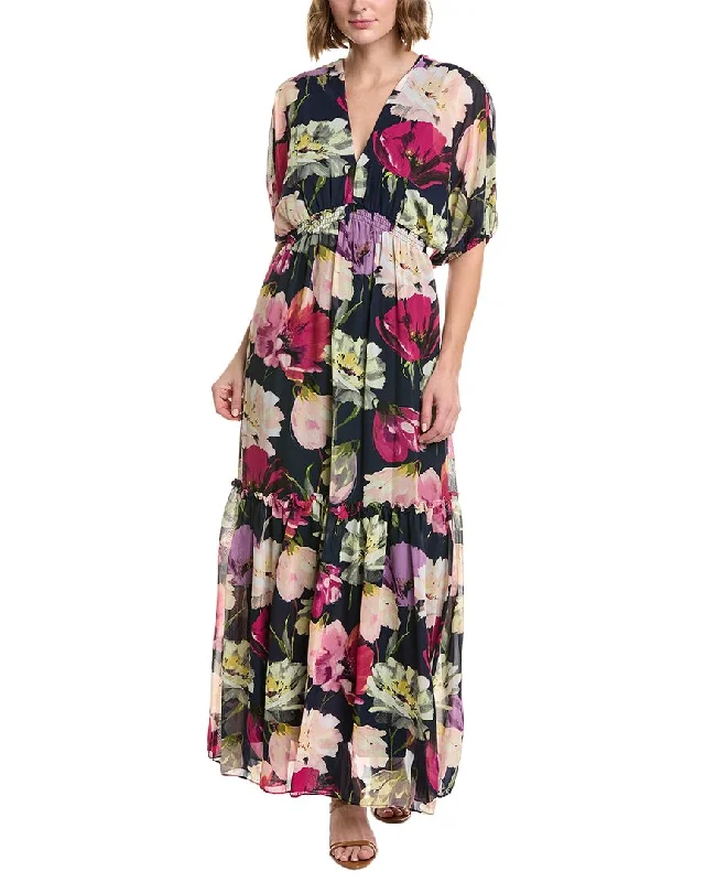 Mega Sale Taylor Printed Chiffon Maxi Dress