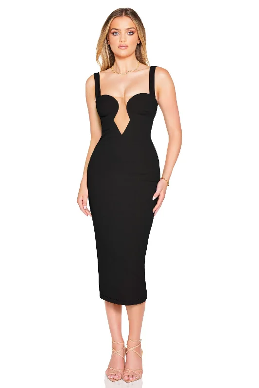 Special Buy Nookie Minx Midi Dress - Black