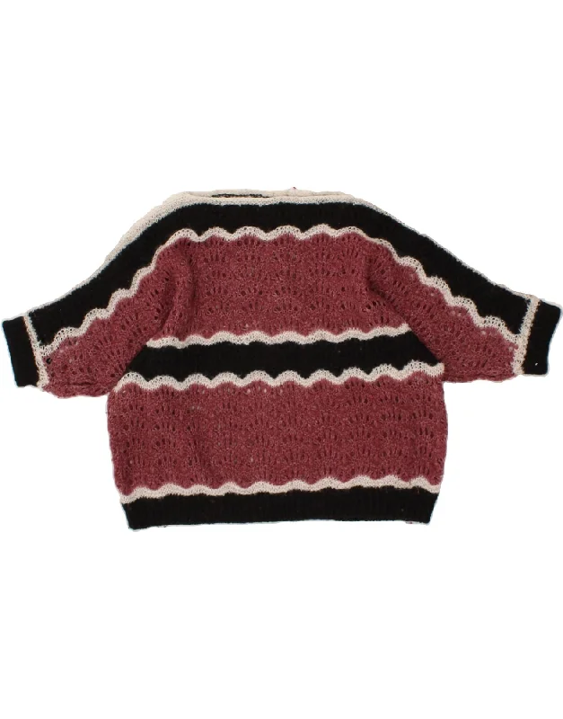 Daily Specials VINTAGE Womens Crop 3/4 Sleeve Boat Neck Jumper Sweater UK 14 Medium Pink Daily Specials VINTAGE Womens Crop 3/4 Sleeve Boat Neck Jumper Sweater UK 14 Medium Pink