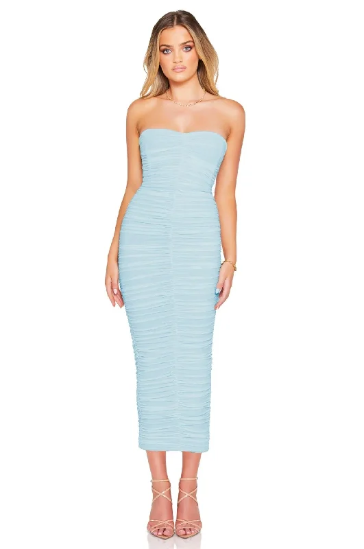 YEAR-End Clearance Nookie Zen Midi Dress - Light Blue
