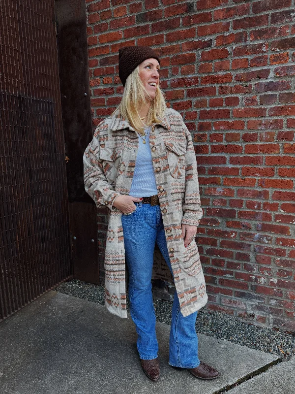 Act Fast Sunrise Montana Duster Coat