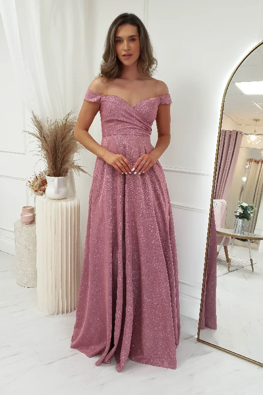 Exclusive Savings Kristen Glitter Detail Gown | Rose