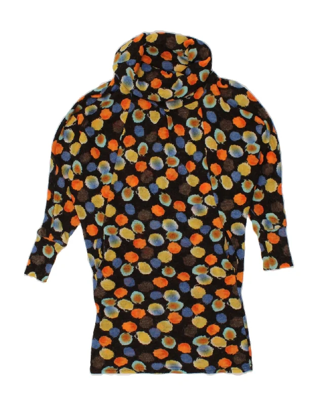 Shop and Save VINTAGE Womens Roll Neck Jumper Sweater UK 14 Large Multicoloured Spotted Shop and Save VINTAGE Womens Roll Neck Jumper Sweater UK 14 Large Multicoloured Spotted