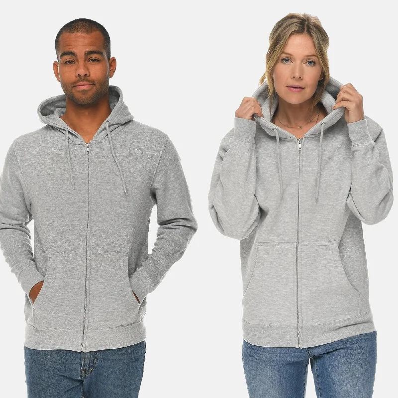 Sneak Peek Sale Unisex Grey Zip Up hoodie