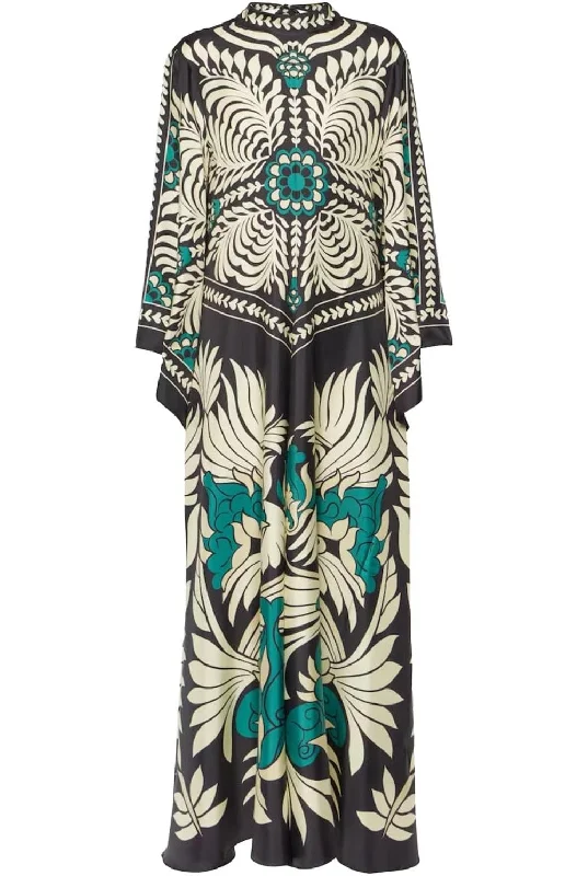 Factory Direct Sale La Double J Women's Magnifico Dress, Mix Tiles Placée, Black, Print