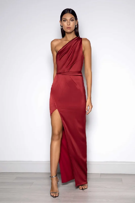 New Deals Wenona Dress - Wine