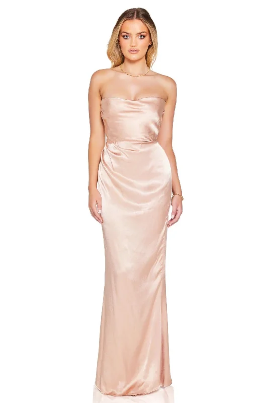 Closeout Nookie Emelie Strapless Gown - Nude