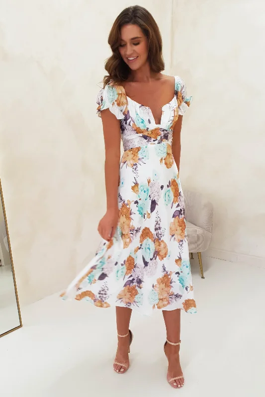 Buy Now Innika Floral Midi Dress | Mixed Print