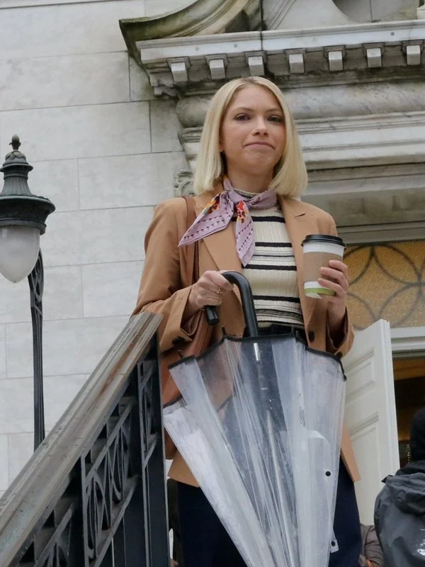Can't Miss Tavi Gevinson Gossip Girl 2021 Brown Cotton Blazer