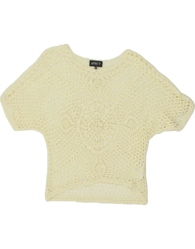 Massive Deals VINTAGE Womens Crochet Boat Neck Jumper Sweater UK 12 Medium Off White Massive Deals VINTAGE Womens Crochet Boat Neck Jumper Sweater UK 12 Medium Off White