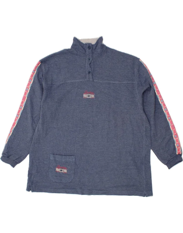 Stock Up and Save DIADORA Womens Button Neck Sweatshirt Jumper UK 16 Large Blue Colourblock Stock Up and Save DIADORA Womens Button Neck Sweatshirt Jumper UK 16 Large Blue Colourblock