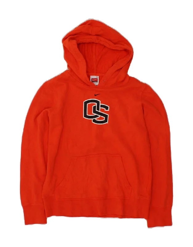 Sneak Peek Sale NIKE Womens Graphic Hoodie Jumper UK 10 Small Red Cotton