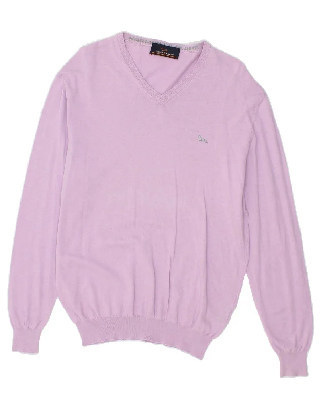 Exclusive Savings HARMONT & BLAINE Womens V-Neck Jumper Sweater UK 16 Large Purple Cotton Exclusive Savings HARMONT & BLAINE Womens V-Neck Jumper Sweater UK 16 Large Purple Cotton