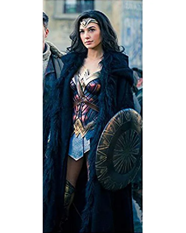 Price Drop Alert Wonder Woman Diana Prince Shearling Coat