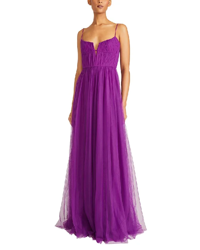 Special Savings ML Monique Lhuillier Nyla Tulle Maxi Dress