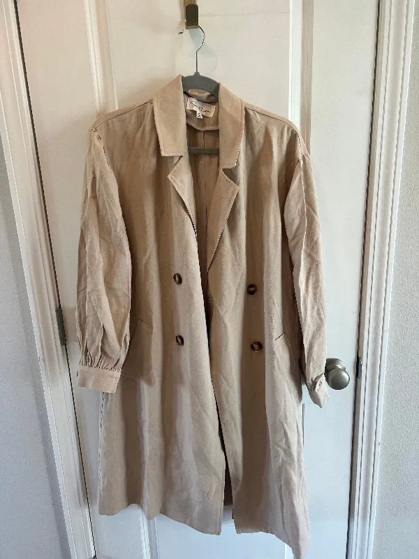 Today’s Special Sweet Lemon Trench Coat Lightweight Women’s Size Medium Tan