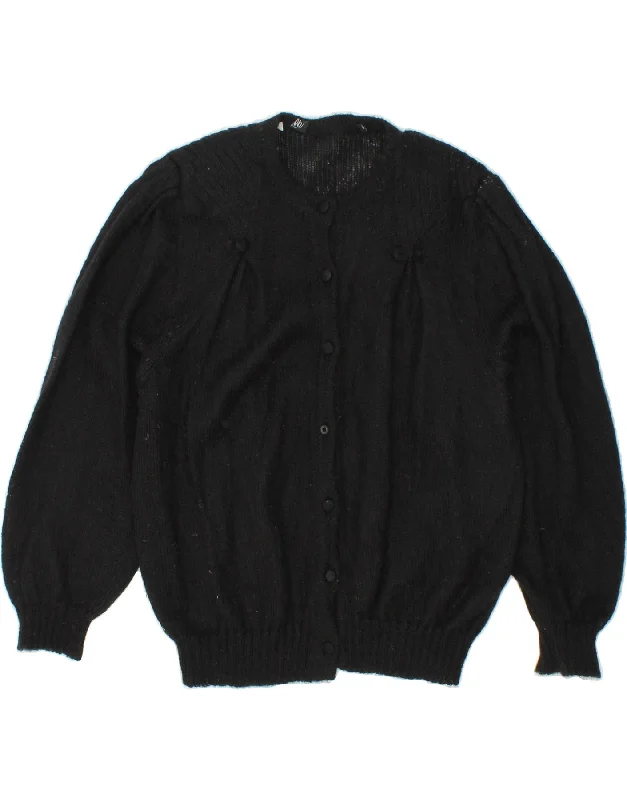 Holiday Sale VINTAGE Womens Cardigan Sweater UK 16 Large Black