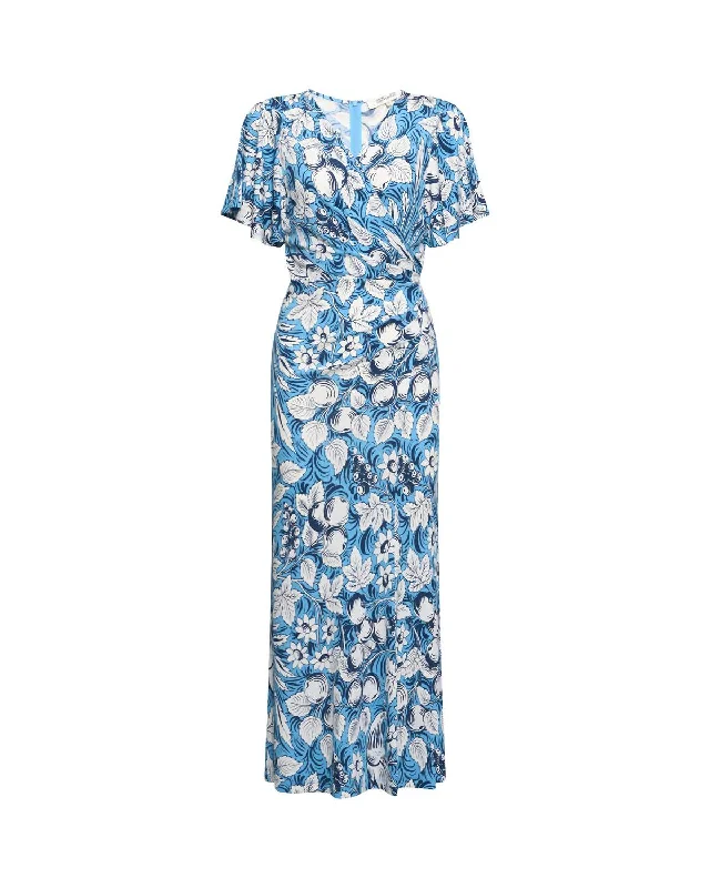 Time-Limited Offer Zetna Wrap Dress In Bird Of Paradise Ivory