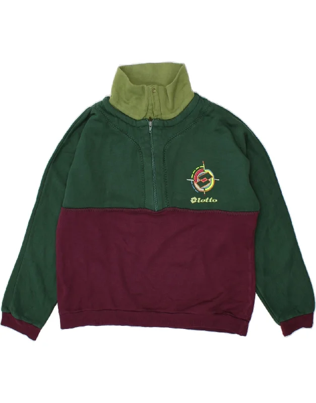 TIME-Limited Offer LOTTO Womens Graphic Sweatshirt Jumper UK 10 Small Green Colourblock TIME-Limited Offer LOTTO Womens Graphic Sweatshirt Jumper UK 10 Small Green Colourblock